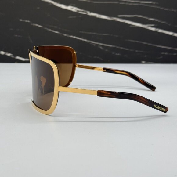 NEW VALENTINO V-ROMASK VLS-120B BROWN TITANIUM UNISEX VALENTINO SUNGLASSES main image 6